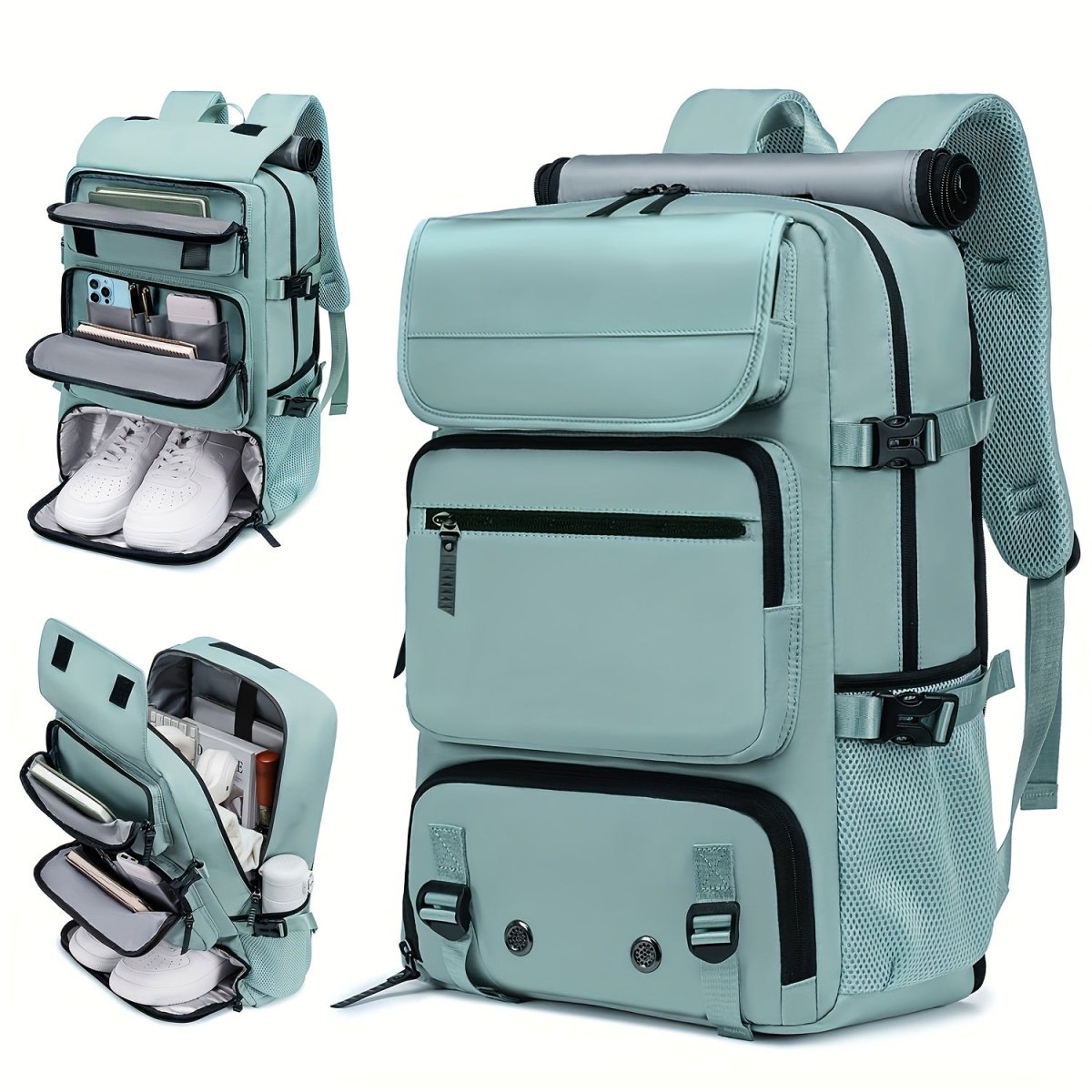 Vleria – Large Waterproof Travel Backpack with USB Charging Port