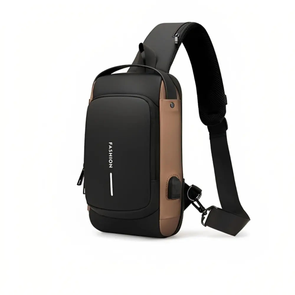 Vleria - Men’s Waterproof Anti-Theft Crossbody Bag with USB Charging Port