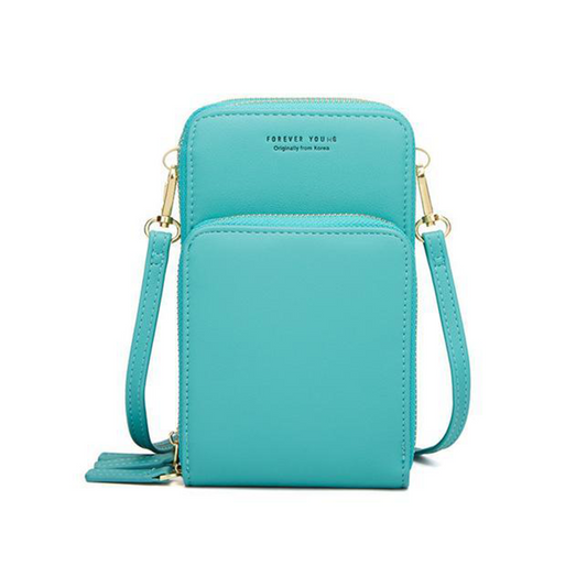 Vleria – PU Leather Phone Purse with Triple Secure Closure