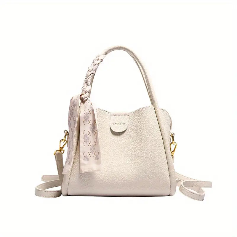 Vleria - Women’s Lychee Texture PU Leather Crossbody Handbag