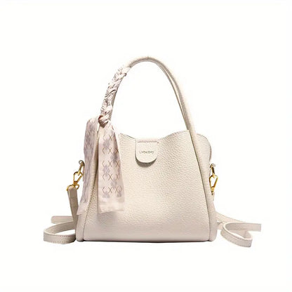 Vleria - Women’s Lychee Texture PU Leather Crossbody Handbag