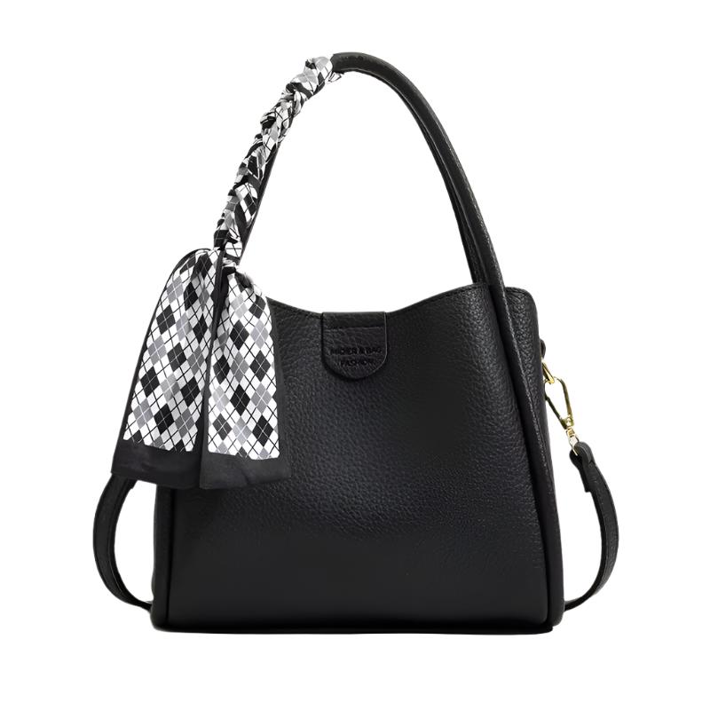 Vleria - Women’s Lychee Texture PU Leather Crossbody Handbag