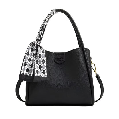 Vleria - Women’s Lychee Texture PU Leather Crossbody Handbag
