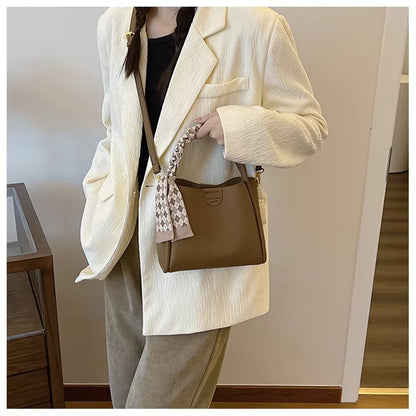 Vleria – Women’s Lychee Texture PU Leather Crossbody Handbag