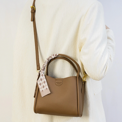 Vleria - Women’s Lychee Texture PU Leather Crossbody Handbag
