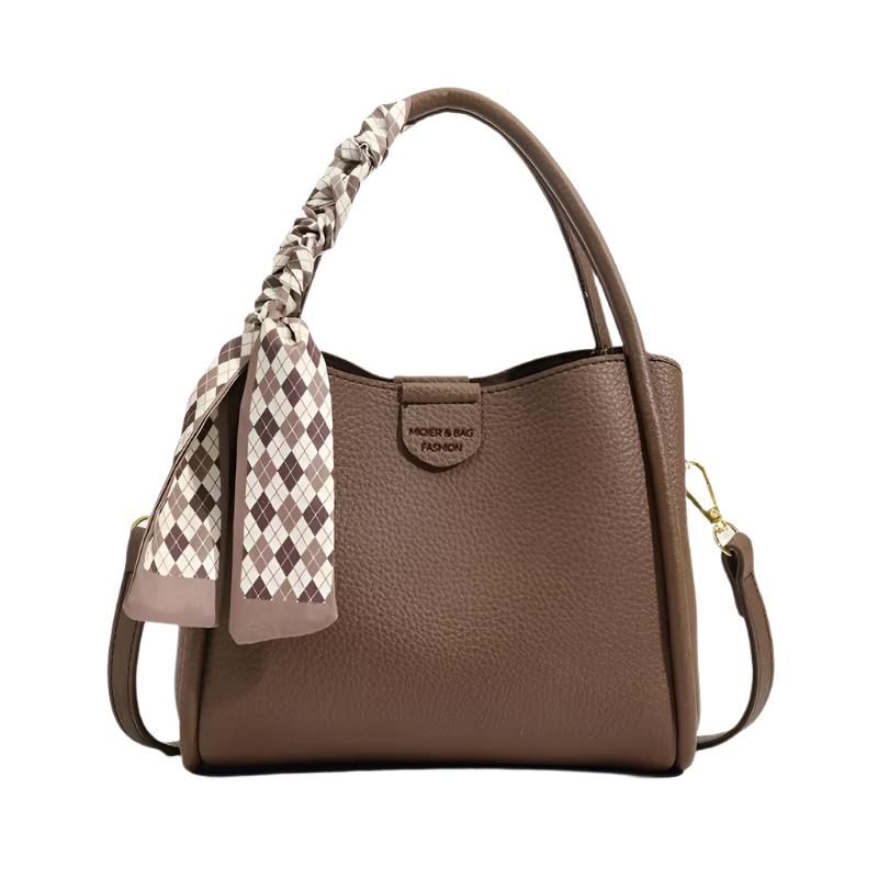Vleria - Women’s Lychee Texture PU Leather Crossbody Handbag