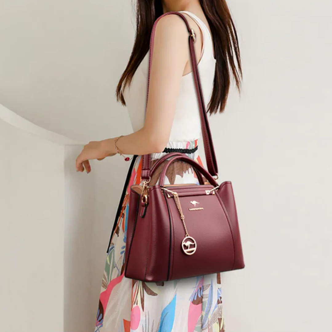 Vleria – Women’s PU Leather Shoulder Handbag with Crossbody Strap