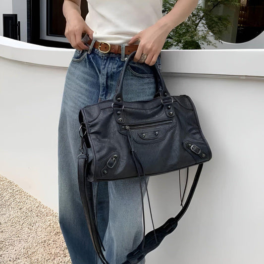 Vleria – Women’s PU Leather Shoulder Handbag with Large Main Compartment